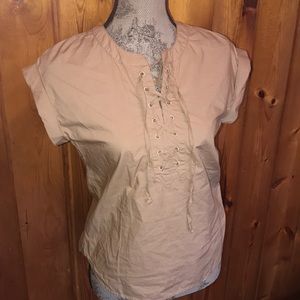 J.Crew cotton shirt lace up